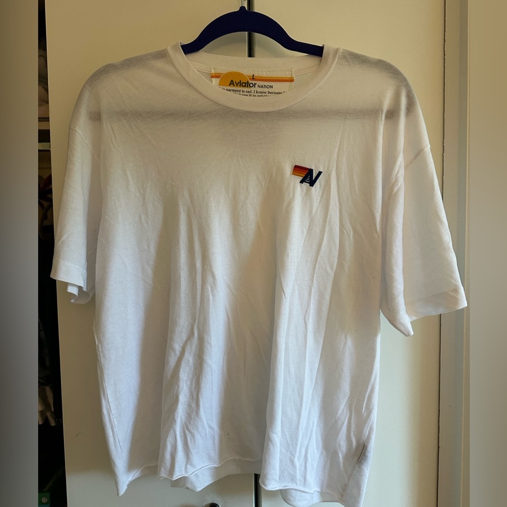 Aviator Nation White Short Sleeve Tee
